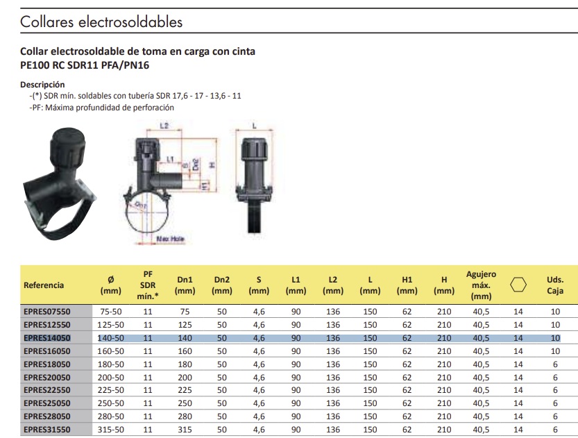 EXPRES 140050 COLLAR ELECTROSOLDABLE