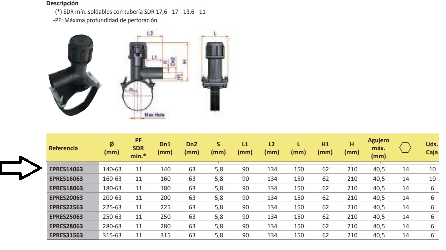 EPRES 14063 COLLAR ELECTROSOLDABLE
