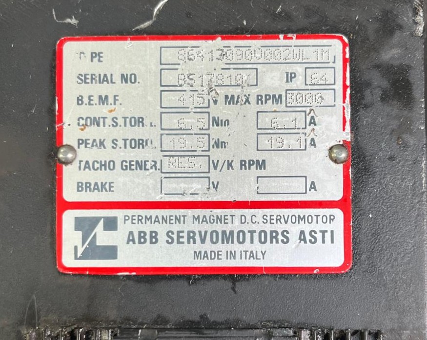  ABB SERVOMOTOR SINCRONICO 86513090V002WL1M 