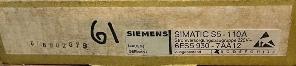 6ES5930-7AA12
