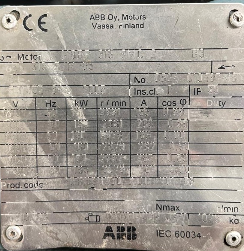 ABB M3BP 315 SMC 2   3GBP311230-ADG+701+68