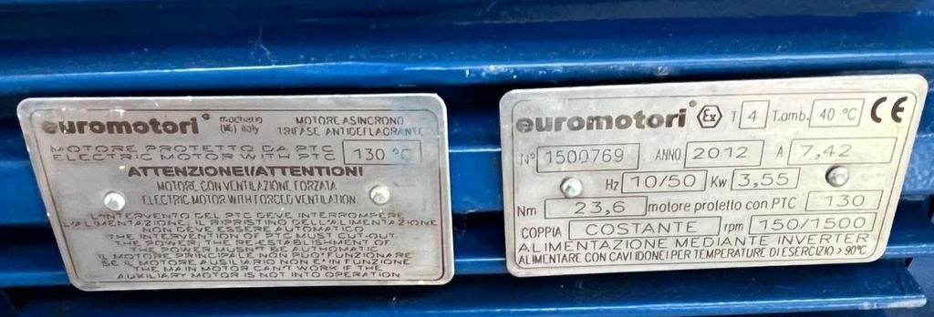 EUROMOTORI  MAK 112 M 4  4 KW VENT.FORZADA