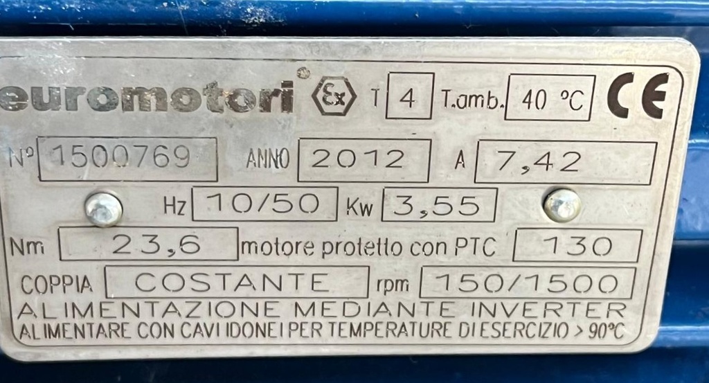EUROMOTORI  MAK 112 M 4  4 KW VENT.FORZADA