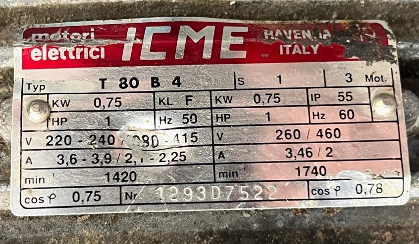 BONFIGLIOLI  MAS35/DP + MR19/F  MOTOREDUCTOR