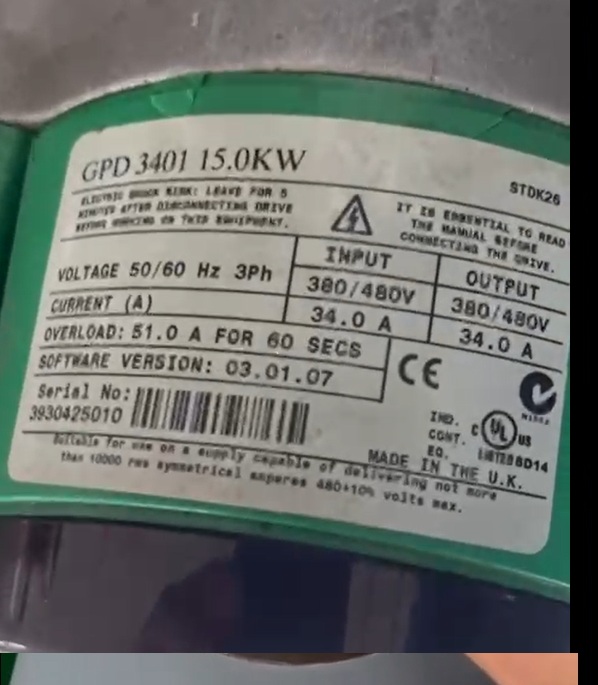 GPD3401 15kW  USADO