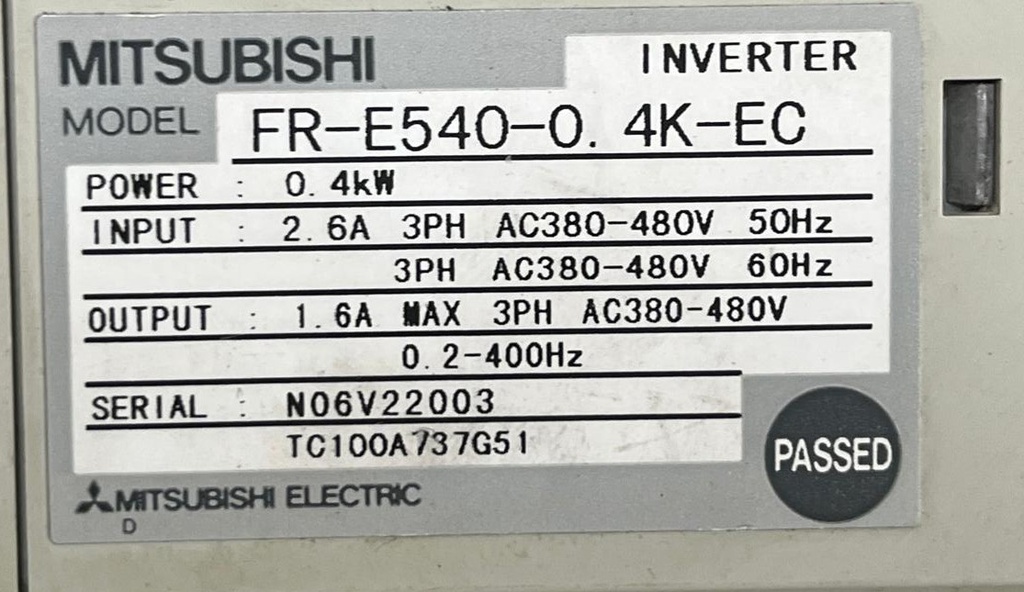 FR-E540-0.4K-EC MITSUBISHI
