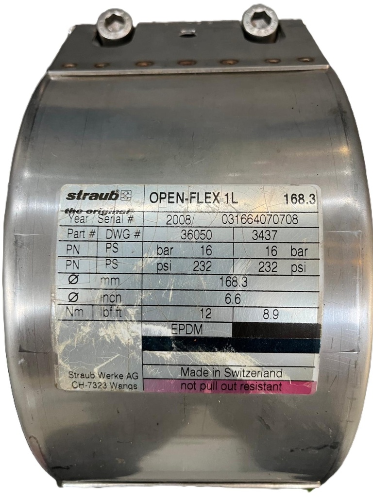 STRAUB OPEN-FLEX 1L 168,3 MM