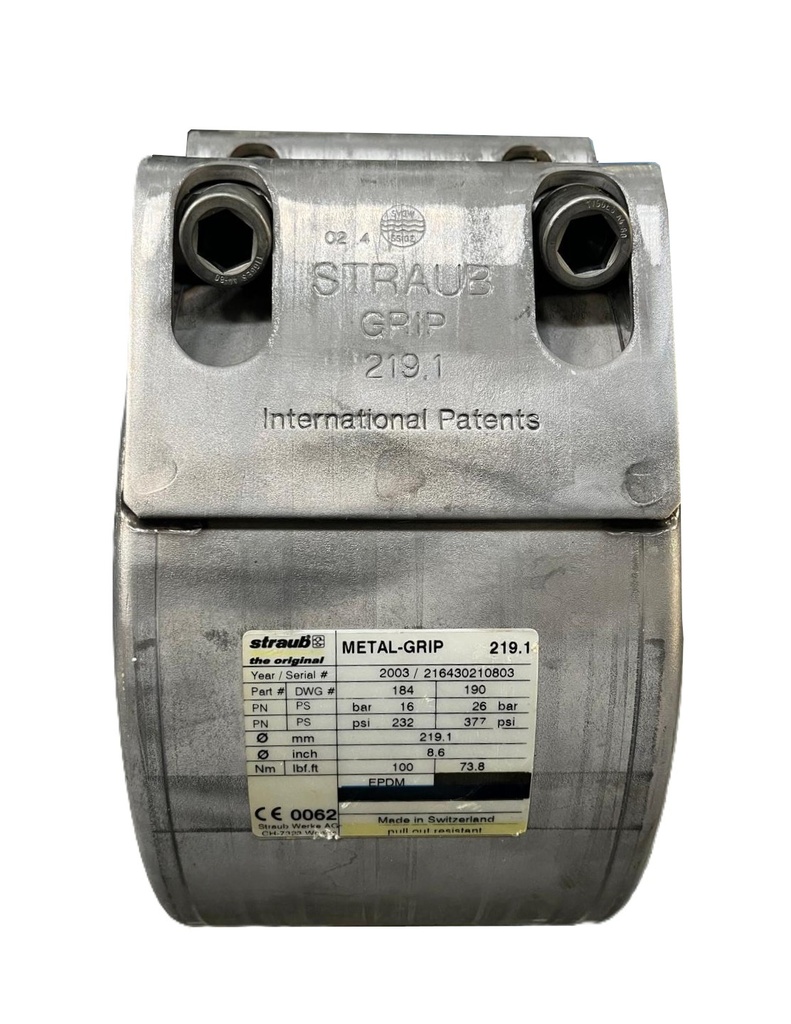 STRAUB METAL GRIP 219,1