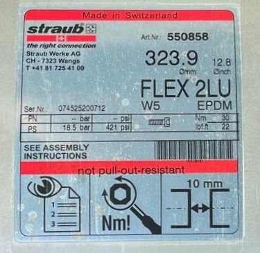STRAUB FLEX 2LU 323,9 