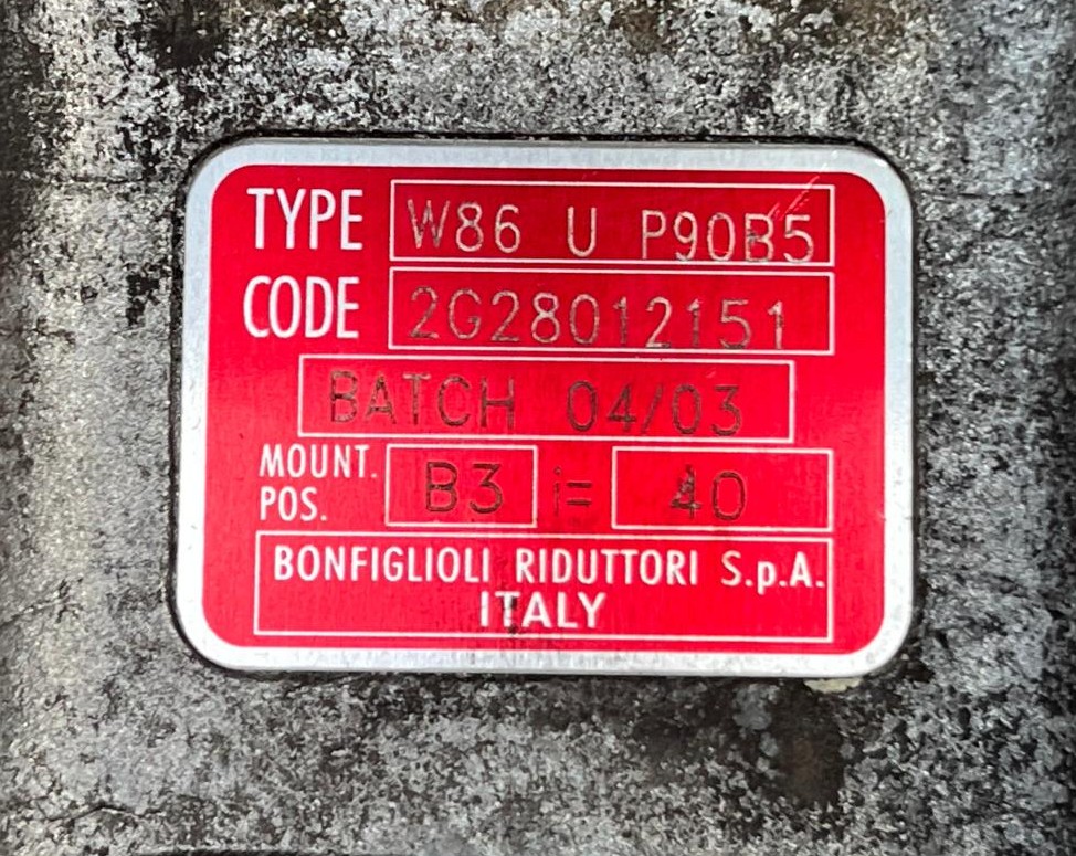BONFIGLIOLI W86 U P90B5