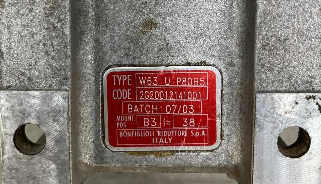 BONFIGLIOLI W63 U P80B5