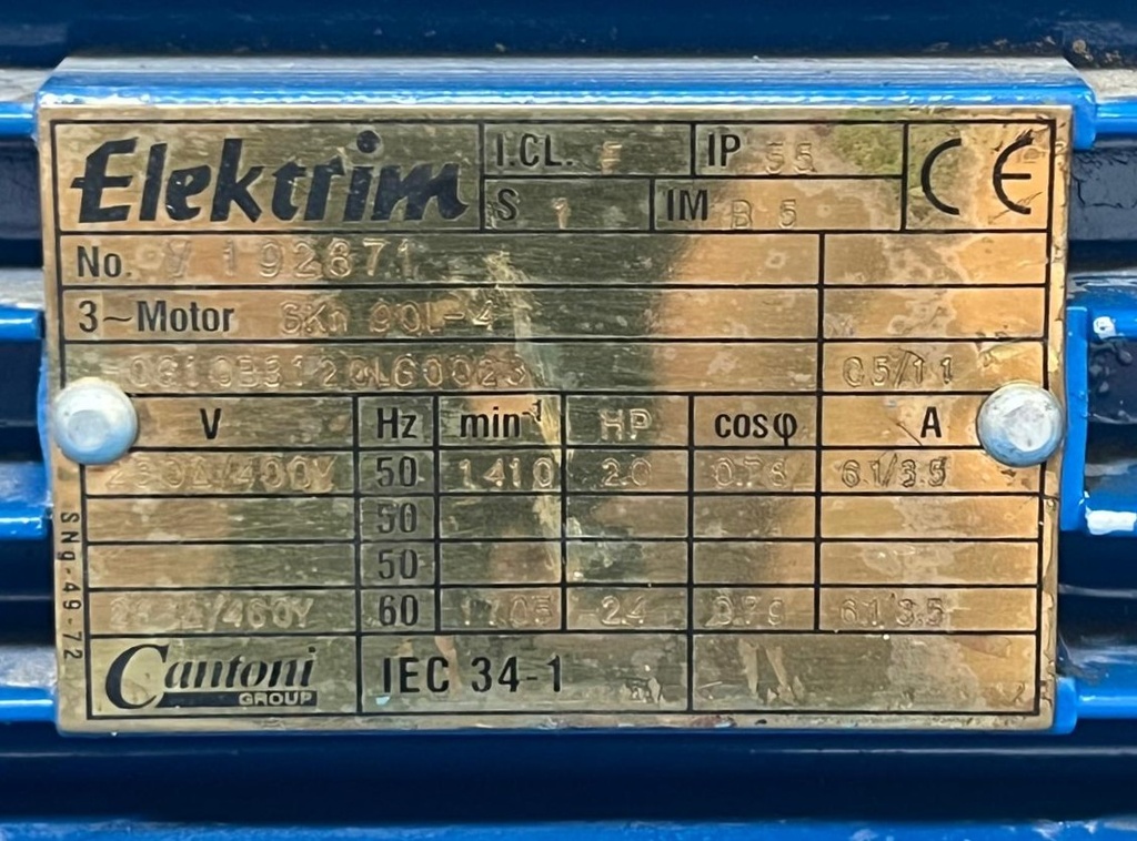 ELEKTRIM SKN 90 L-4   1.5 KW
