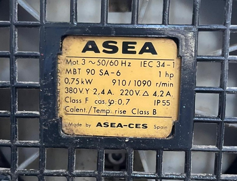 ASEA MBT 90 SA-6   0.75KW 1000 RPM