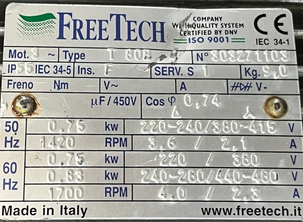 FREETECH T80B  0.75 KW  (copia)