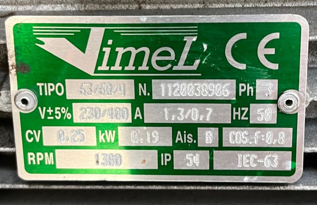 VIMEK MODELO 63  0.19 KW