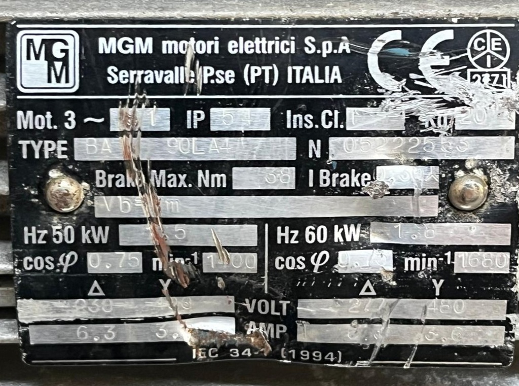 MGM BA 90LA4  1.5KW  
