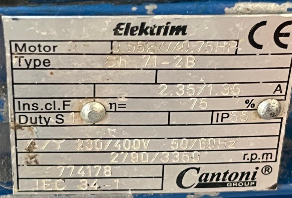 ELEKTRIM SH 71 2B 0.55KW 