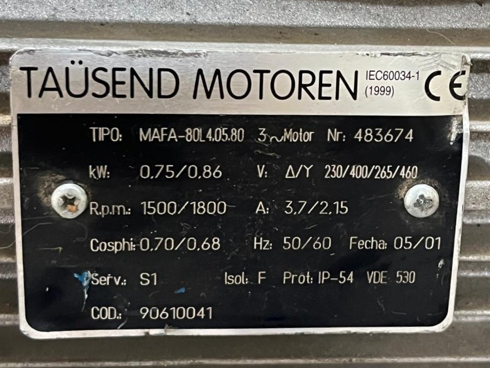 TAUSEND 0.75 KW AUTOFRENANTE