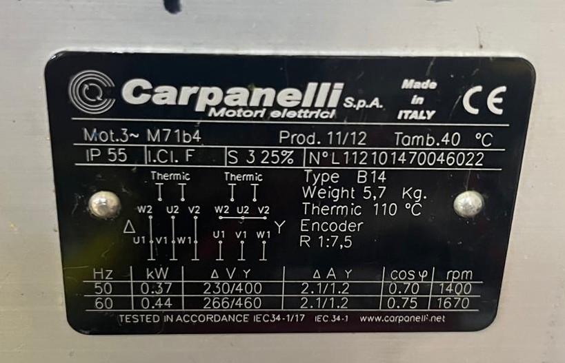 CHIARAVALLI CH-04U + M71b4 ENCODER
