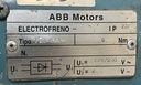 ABB  MUF 80B4 0.75 KW FRENO