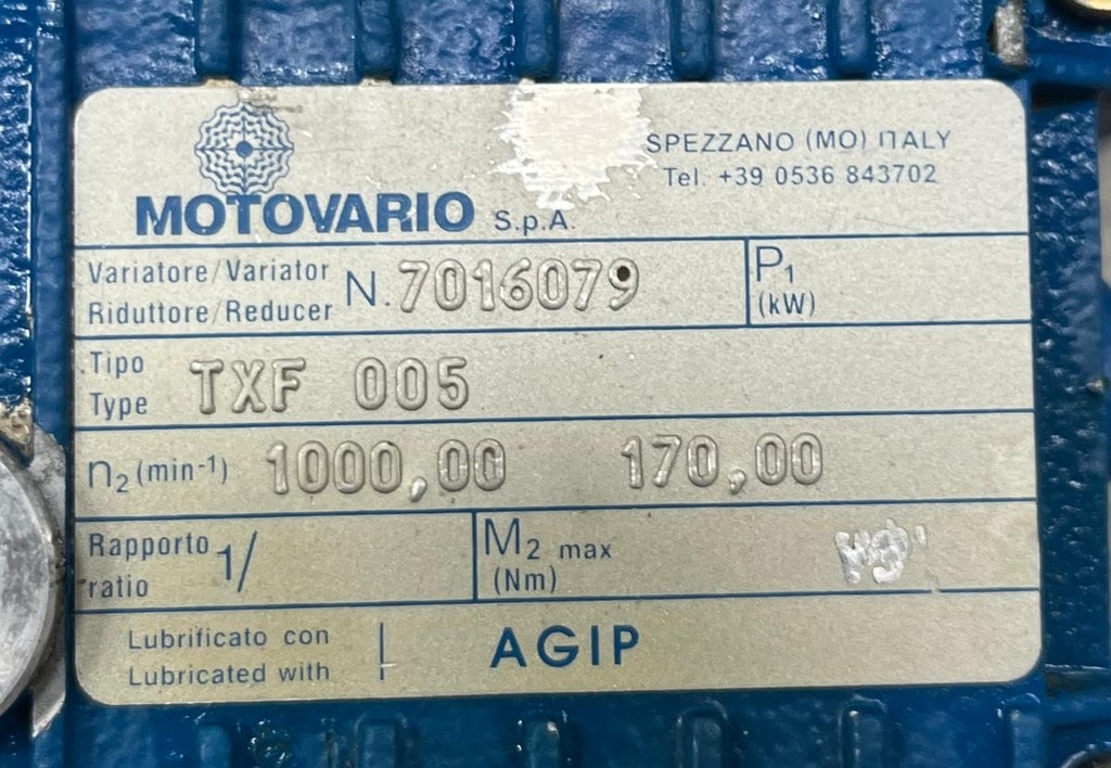 MOTOVARIO TXF 005/071