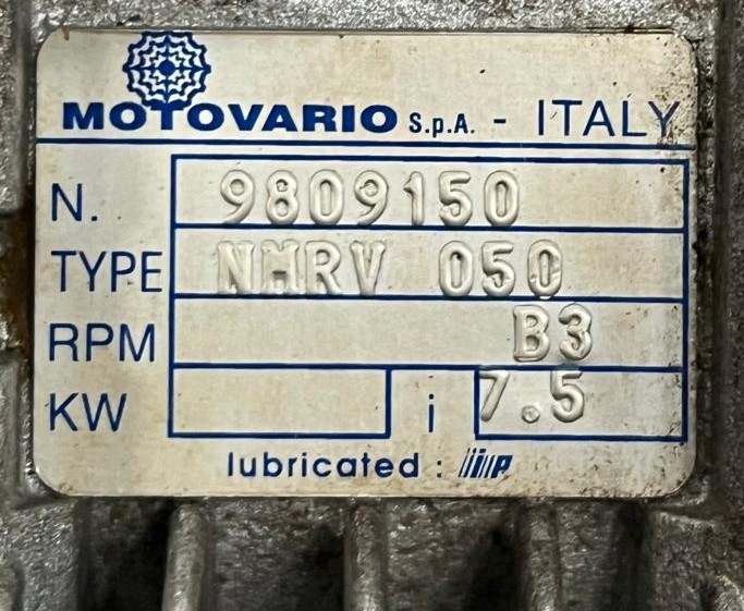 MOTOVARIO NMRV 050 i=7,5 
