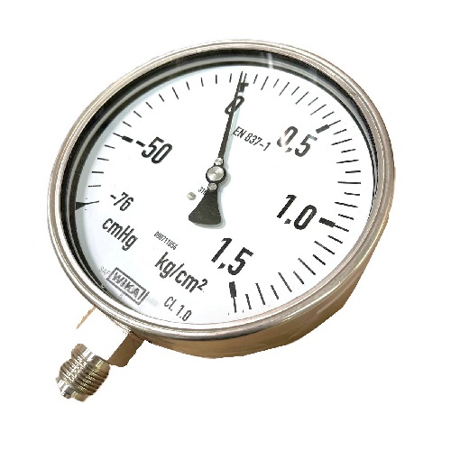 MANO VACUOMETRO 232.50.160-0.76HG-1BAR G1/2"