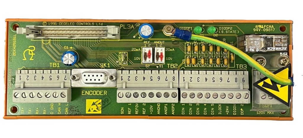Cegelec 30V9400/10 panel de terminación (20X4291B1L)