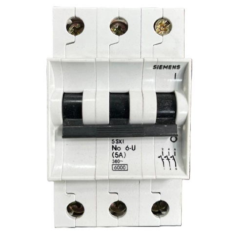 Siemens 5SX1306-4FB interruptor automático tripolar 5 A