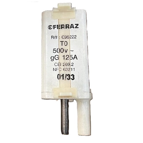 Ferraz C95222 (NFC 63211) fusible 125 A 500 V AC