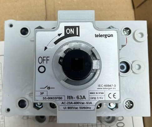 Telergon S5/00-63 (S5-00633PB0) interruptor tripolar 63 A