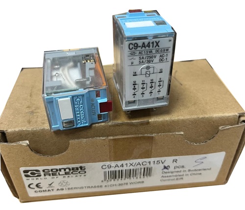 Comat Releco C9-A41X AC115V relé miniatura de 4 contactos conmutados