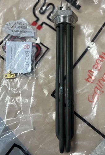 Backer 9001130145 resistencia de inmersión trifásica 2250 W