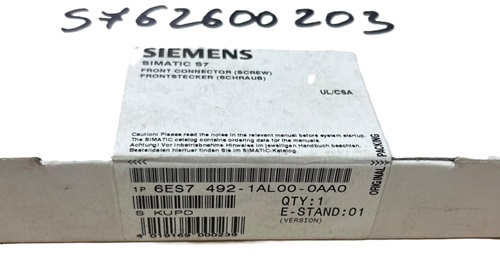 Siemens SIMATIC S7-400 conector frontal 6ES7492-1AL00-0AA0 nuevo