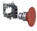 Telemecanique ZB4 BR4 + ZB4 BZ102 pulsador de seta Ø 60 mm 1 NC