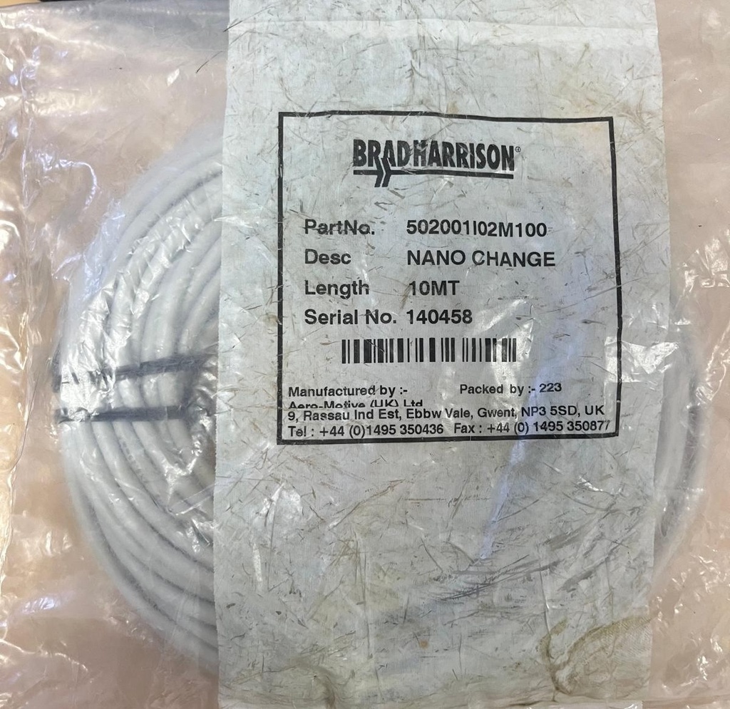 Brad Harrison 502001I02M100 cable Nano-Change de 10 m