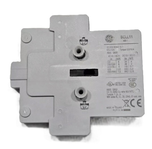 General Electric BCLL11 contacto auxiliar 1 NA + 1 NC