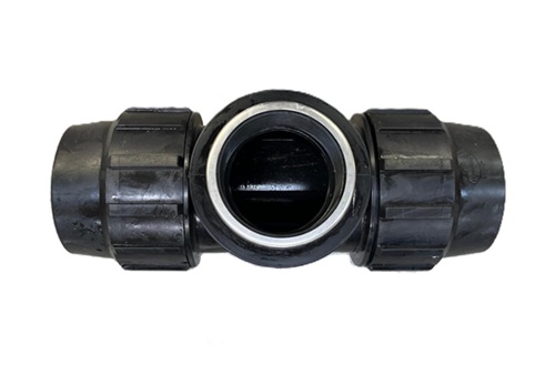 Jimten J-65 110 × 4" derivación en T para tubo PE 110 mm × 4"