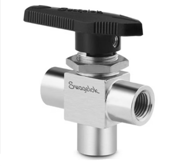 Swagelok SS-44XF4 válvula de bola de 3 vías inox 1/4" NPT