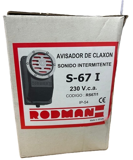 [ELEC00190] S-67-I AVISADOR ACUSTICO 220V 